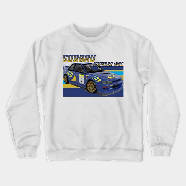 Subaru Impreza 99 Crewneck Sweatshirt by PjesusArt